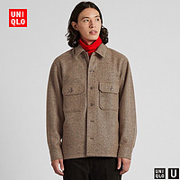 优衣库 UNIQLO 优衣库 设计师合作款 419542 摇粒绒衬衫式夹克