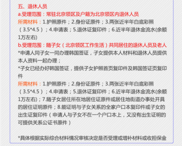 北上广深天津 韩国个人旅游签证 单次/五年多次简化