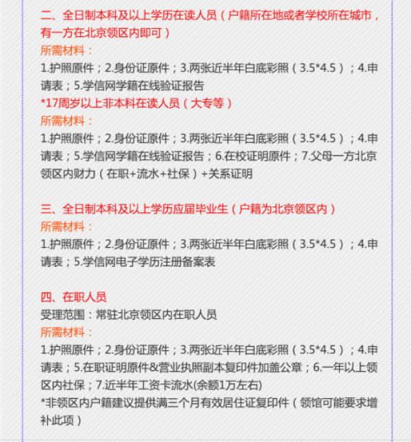 北上广深天津 韩国个人旅游签证 单次/五年多次简化