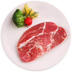 元盛 龙江和牛 日式雪花原切牛排套餐450g/套(3片)  谷饲牛肉 生鲜