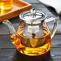 家用透明玻璃茶具套装功夫茶杯简约耐高温煮泡红茶壶小套便携茶盘