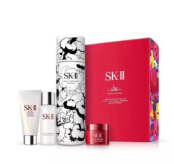 SK-II 2019圣诞套装（神仙水230ml+洁面20g+清莹露30ml+大红瓶轻盈型15g）