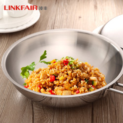 LINKFAIR 凌丰 雅思系列 LFYS-30D 不锈钢炒锅 30cm