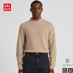 优衣库 UNIQLO 优衣库 421261 男士高领羊毛针织衫 