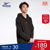 Reebok 锐步 Reebok锐步官方 CITY GRAPHIC HOODY 男女复古休闲连帽卫衣 00594 GJ0088_黑色 A/M