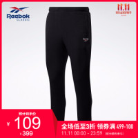 Reebok 锐步 Reebok 锐步 M PUMP FLEECE PANTS 男子运动长裤 JDV62 GF7037 黑色 A/M