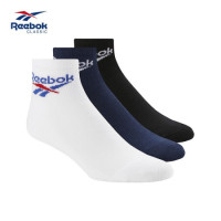 Reebok 锐步 Reebok锐步官方 运动经典 CL LOST & FOUND SOCK 男女款短袜BVM27 黑色/学院藏青蓝/白色-BQ2225 B版18-20