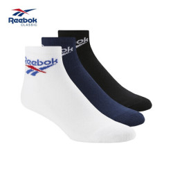 Reebok 锐步 Reebok锐步官方 运动经典 CL LOST & FOUND SOCK 男女款短袜BVM27 黑色/学院藏青蓝/白色-BQ2225 B版18-20