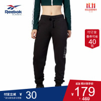 Reebok 锐步 Reebok官方 运动经典 AC GR PANT 女子长裤 EYX63 DT7270_黑色 A/M