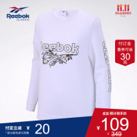 Reebok 锐步 Reebok锐步RBK Flower Crew女子经典套头衫13597 GK1530_白色 A/M