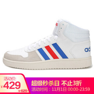 阿迪达斯 ADIDAS 男子 运动休闲系列 HOOPS 2.0 MID 运动 休闲鞋 EE7382 41码 UK7.5码