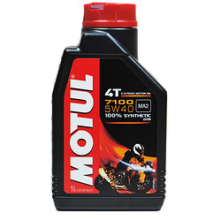 MOTUL摩特 欧洲进口 7100 4T酯类全合成 4冲程摩托车机油润滑油 5W-40 SN级 1L