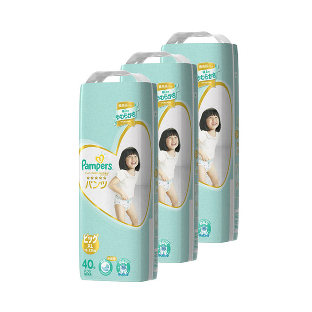 Pampers 帮宝适 一级帮系列 婴儿拉拉裤 XL40片 3包装