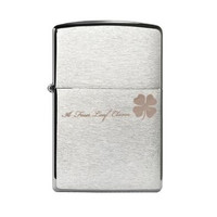 ZIPPO 之宝 200MP 四叶草 拉丝镀铬 防风打火机