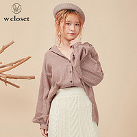 w closet 9403303933 日系格子女衬衫