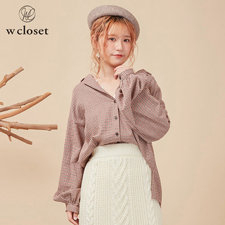 w closet 9403303933 日系格子女衬衫