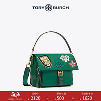 TORY BURCH 汤丽柏琦 TILDA 中号 尼龙布 翻盖手拎斜挎女包58430