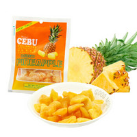 菲律宾进口CEBU宿务菠萝干特产办公室休闲零食品果肉宿务水果干果脯蜜饯 菠萝干100g *14件