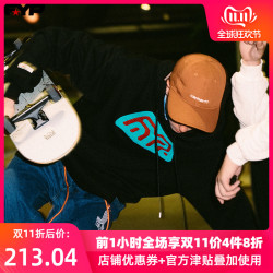 FYPFYP国潮嘻哈潮牌 乌鸦刺绣潮流宽松大口袋印花长袖情侣连帽卫衣男 奇妙夜爆款