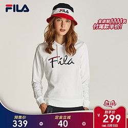 FILA 斐乐官方 卫衣女情侣装连帽衫2019秋季新款休闲卫衣男ins潮