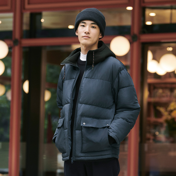 gu 极优 320382 男士棉服夹克