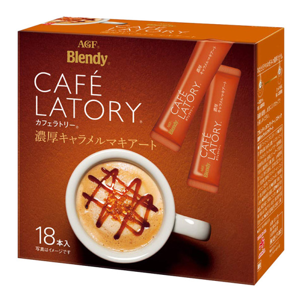 商品agf blendy 焦糖玛奇朵味固体饮料 18*11g