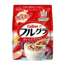 羽田空港 Calbee 卡乐比富果乐水果麦片700克 日本美食营养早餐麦片 效期19年12月6日 *3件