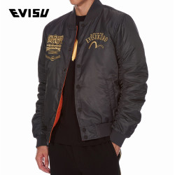 EVISU EVISUKURO 18AW 男士海鸥刺绣夹克 1EAADM8JK243XX