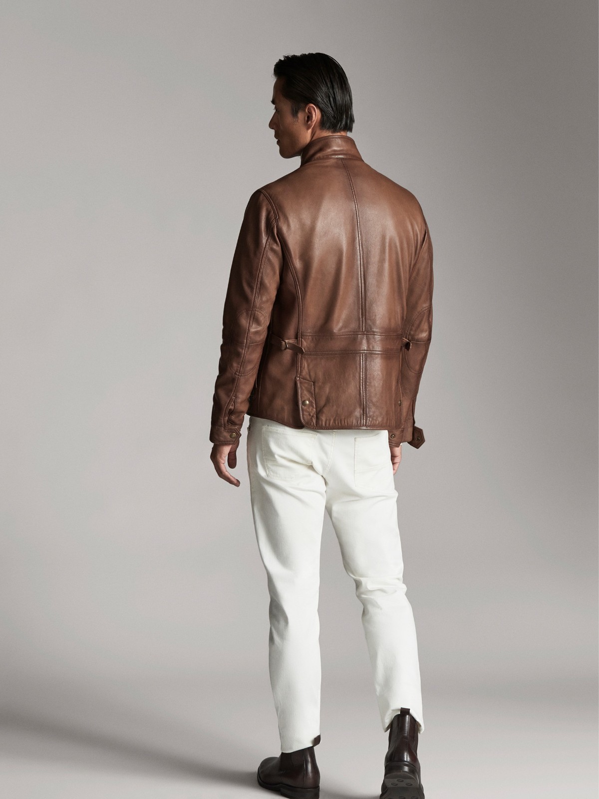 Massimo Dutti 03311241705 男士纳帕皮夹克