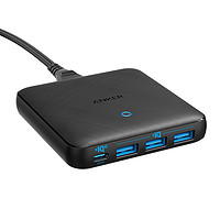 Anker 安克 A2045 GaN氮化镓充电器 四口 USB-A/Type-C 65W 黑色