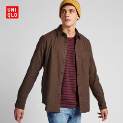 优衣库 UNIQLO 优衣库 419031  男装 法兰绒衬衫