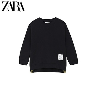 ZARA 01880766800 童装男童 迷彩拉链卫衣 黑色 116cm