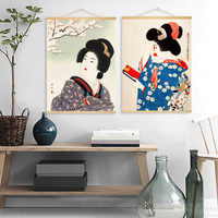 日式和风人物装饰画