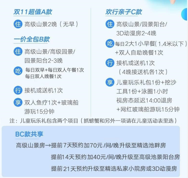 三亚亚龙湾凯莱仙人掌度假酒店2晚套餐 有吃喝玩乐套餐选择