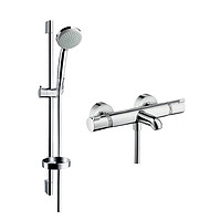 Hansgrohe 汉斯格雅 柯洛玛 27776007+13114000 花洒恒温套装带下出水龙头套装