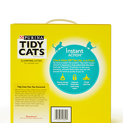 TidyCats泰迪 猫砂12.3kg膨润土结团即效除臭猫砂 *4件