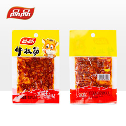 品品牛板筋独立小包装麻辣味烧烤味小吃零食辣条四川特产12g*7袋