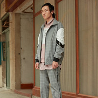 MARK FAIRWHALE 马克华菲 718312032002251 男士刺绣格子外套