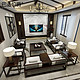  巴适伯爵新中式实木沙发组合客厅现代简约小户型木质整装木头家具　
