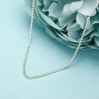 TIFFANY & Co 蒂芙尼 TY-24469662 925银 圆珠锁骨链 约46cm