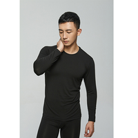 VANCL 凡客诚品 男士保暖内衣 1094707 黑色上衣 S