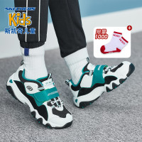 11日0点:Skechers斯凯奇2019秋冬男童拼色熊猫鞋 潮流老爹运动鞋 998211L