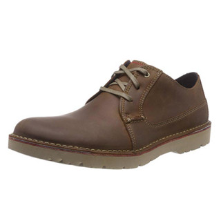 Clarks 其乐 Vargo Plain 男士休闲皮鞋 261366767 深棕褐色 40