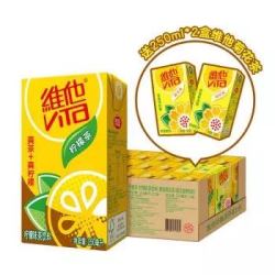 维他奶 维他原味柠檬茶250ml*22盒+送维他菊花茶2盒 柠檬味红茶饮料 整箱装 *4件