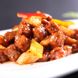限地区:HONDO BEEF 恒都 黑椒牛肉粒 500g *9件