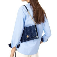 TORY BURCH 汤丽柏琦 女士蛇皮纹旋锁单肩斜挎包 *2件
