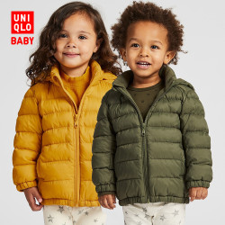 优衣库 UNIQLO 优衣库 婴儿/幼儿 轻型保暖WARM PADDED拉链连帽外套 418735