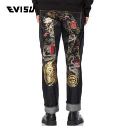 EVISU 惠美寿 1EAHTM9JE91710 男士大M印花牛仔裤 