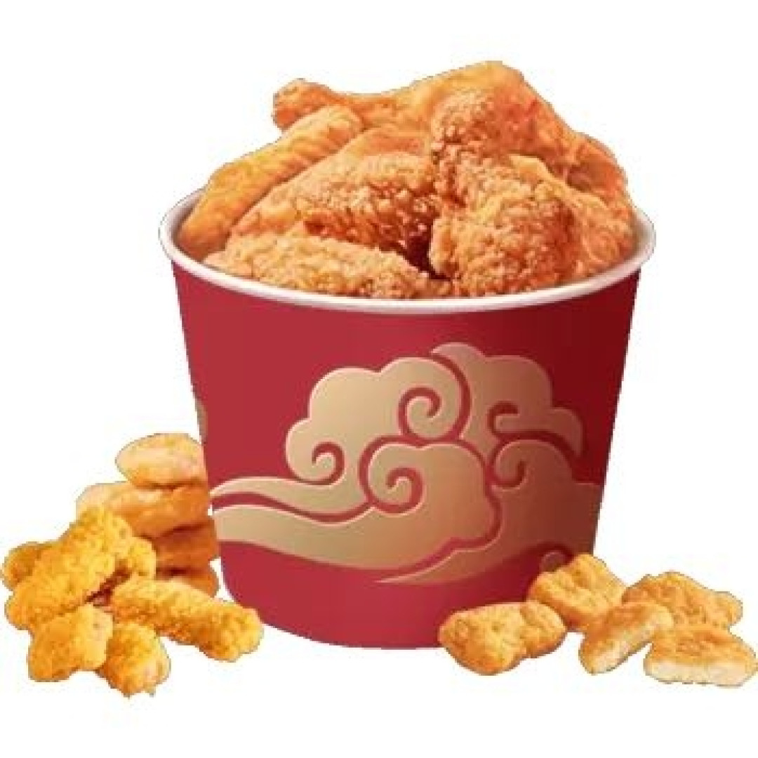 初次尝试--凤祥食品 炸鸡家庭桶半成菜品