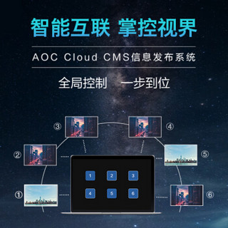 AOC 远程云端广告发布系统服务一年 广告机信息发布系统软件